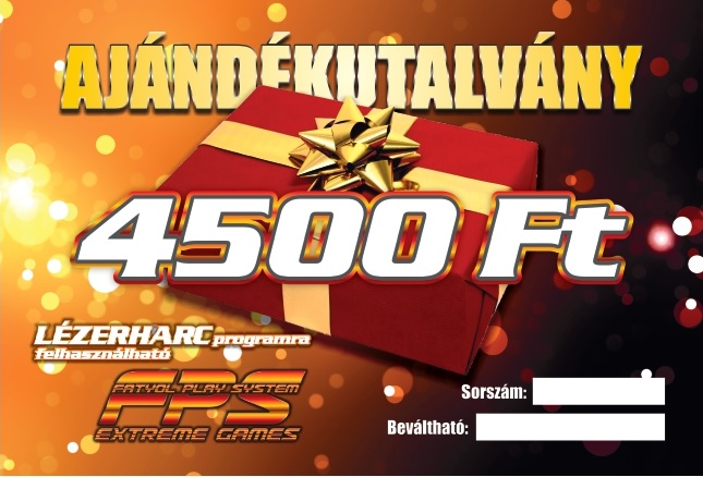 4 500 Ft értékű utalvány